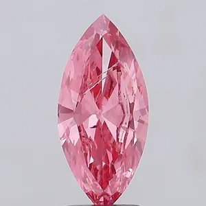 2.32ct MARQUISE Fancy Vivid Pink SI2 Coloured Lab diamond