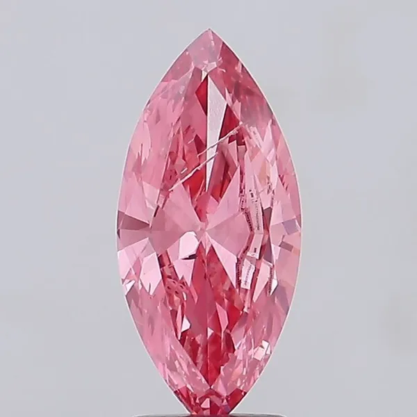 2.32ct MARQUISE Fancy Vivid Pink SI2 Coloured Lab diamond