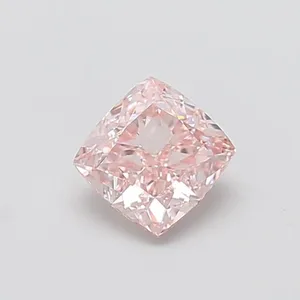 1.11ct CUSHION Fancy Pink VVS2 Coloured Lab diamond