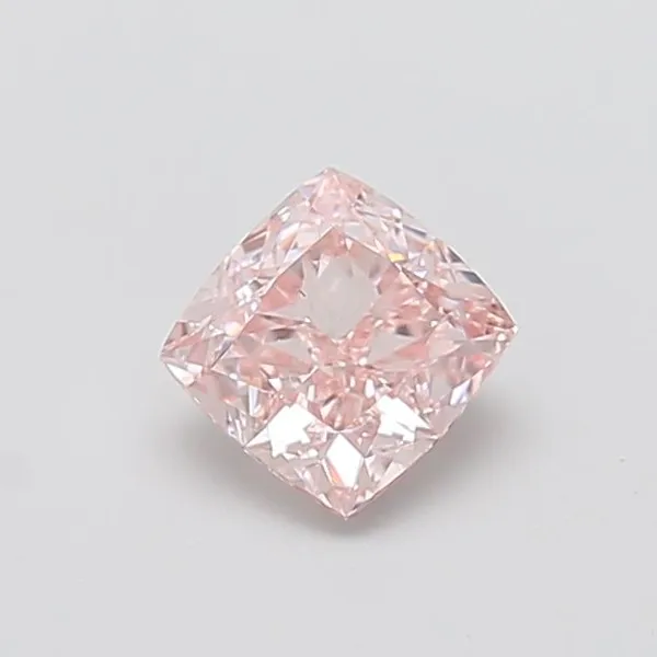 1.11ct CUSHION Fancy Pink VVS2 Coloured Lab diamond