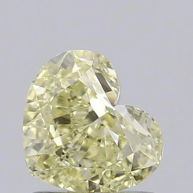 1.03ct HEART Fancy Yellow VS1 Coloured Lab diamond