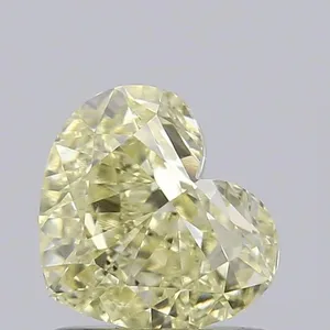 1.03ct HEART Fancy Yellow VS1 Coloured Lab diamond