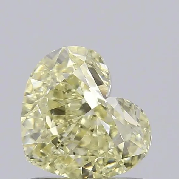 1.03ct HEART Fancy Yellow VS1 Coloured Lab diamond