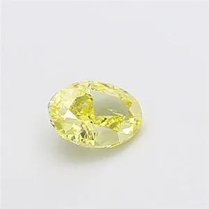 1ct OVAL Fancy Intense Yellow VS2 Coloured Lab diamond