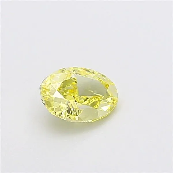 1ct OVAL Fancy Intense Yellow VS2 Coloured Lab diamond