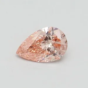 0.5ct PEAR Fancy Intense Pink VS1 Coloured Lab diamond