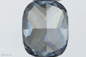0.38ct CUSHION Fancy Vivid Blue VS1 Coloured Lab diamond