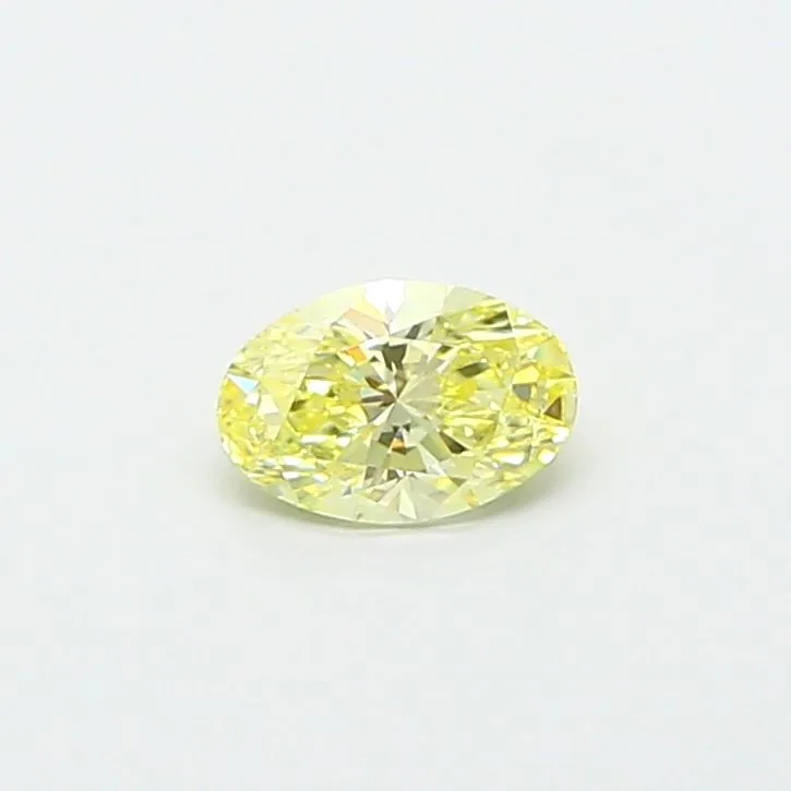 0.73ct OVAL Fancy Yellow VVS2 Coloured Lab diamond