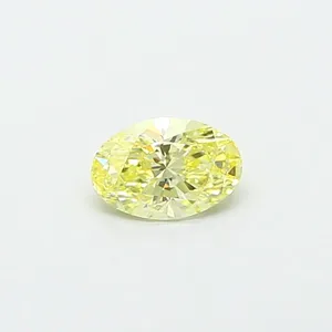 0.73ct OVAL Fancy Yellow VVS2 Coloured Lab diamond