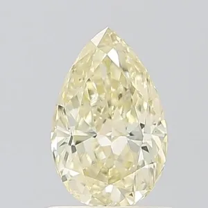 0.79ct PEAR Fancy Light Yellow VS2 Coloured Lab diamond