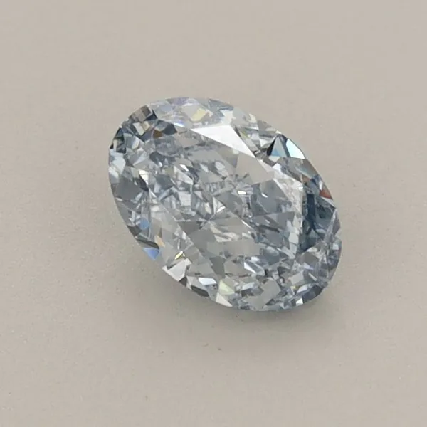 0.55ct OVAL Fancy Intense Blue VVS2 Coloured Lab diamond