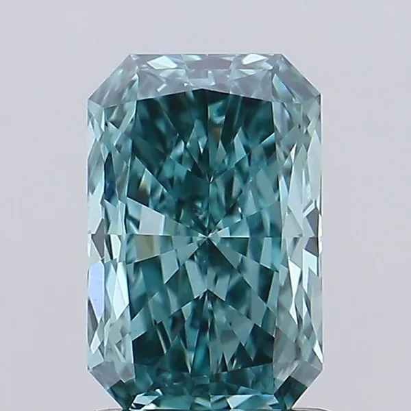 1.01ct RADIANT Fancy Vivid Blue VS1 Coloured Lab diamond