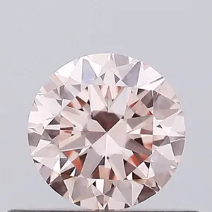 0.43ct ROUND Fancy Pink VVS2 Coloured Lab diamond