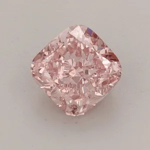0.77ct CUSHION Fancy Vivid Pink VS1 Coloured Lab diamond