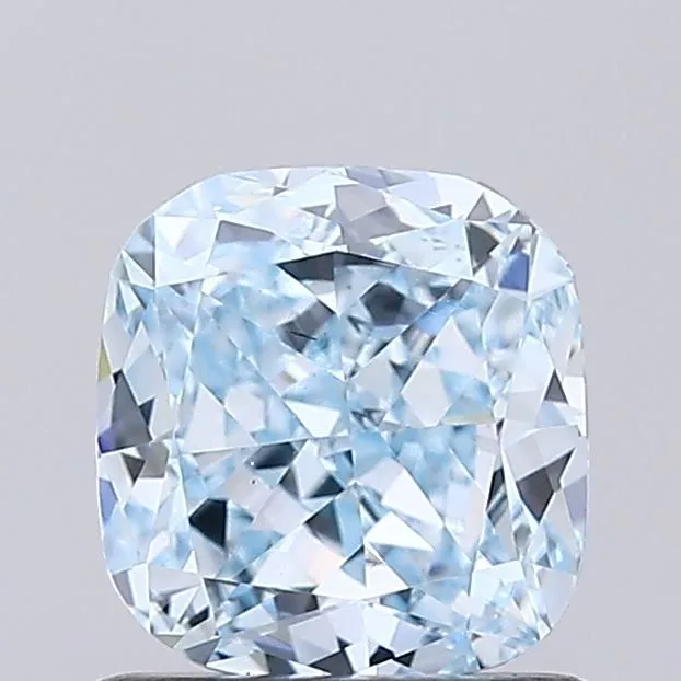 1.05ct CUSHION Fancy Intense Blue VS1 Coloured Lab diamond
