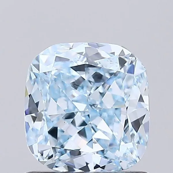 1.05ct CUSHION Fancy Intense Blue VS1 Coloured Lab diamond