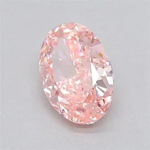 0.32ct OVAL Fancy Intense Pink VVS1 Coloured Lab diamond