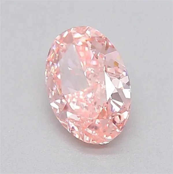 0.32ct OVAL Fancy Intense Pink VVS1 Coloured Lab diamond