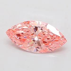 1.51ct MARQUISE Fancy Vivid Pink VS1 Coloured Lab diamond