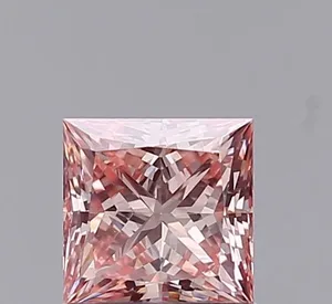 1.58ct PRINCESS Fancy Intense Pink VVS2 Coloured Lab diamond