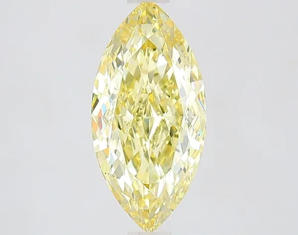 2.01ct MARQUISE Fancy Yellow VS2 Coloured Lab diamond