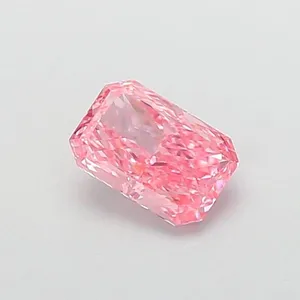 1.02ct RADIANT Fancy Vivid Pink VVS2 Coloured Lab diamond