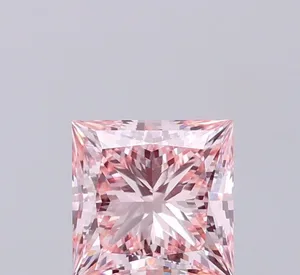 1.71ct PRINCESS Fancy Intense Pink VS1 Coloured Lab diamond