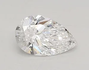 0.65ct PEAR D FL Lab diamond