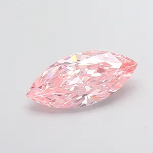1.3ct MARQUISE Fancy Intense Pink VS2 Coloured Lab diamond