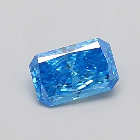 0.35ct RADIANT Fancy Vivid Blue VS1 Coloured Lab diamond