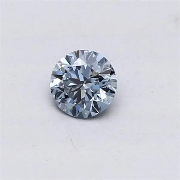 0.3ct ROUND Fancy Vivid Blue I1 Coloured Lab diamond