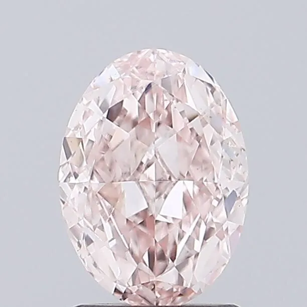 1.01ct OVAL Fancy Intense Pink VS1 Coloured Lab diamond