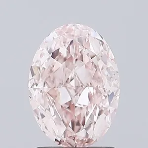 1.01ct OVAL Fancy Intense Pink VS1 Coloured Lab diamond