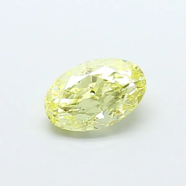 1.06ct OVAL Fancy Yellow VS1 Coloured Lab diamond