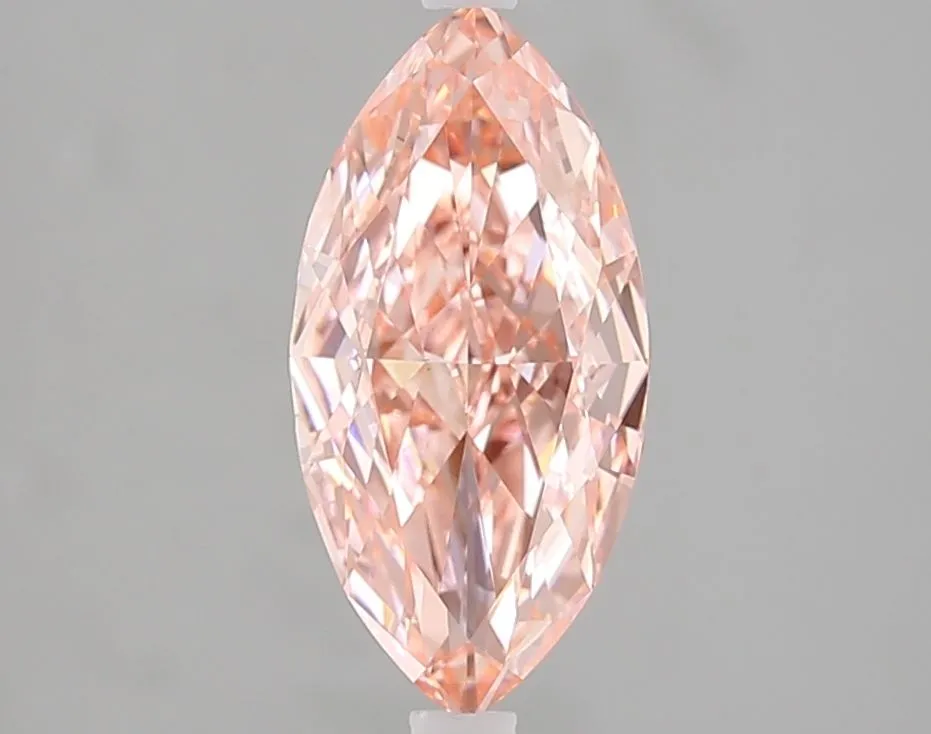 1.79ct MARQUISE Fancy Vivid Pink VS1 Coloured Lab diamond