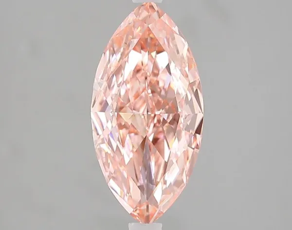 1.79ct MARQUISE Fancy Vivid Pink VS1 Coloured Lab diamond