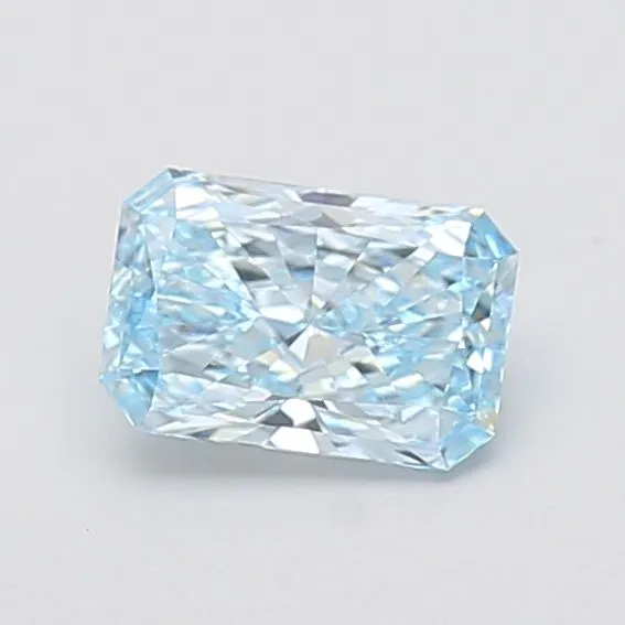 1.09ct RADIANT Fancy Vivid Blue VVS1 Coloured Lab diamond
