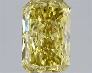 1.02ct RADIANT Fancy Intense Yellow VVS2 Coloured Lab diamond