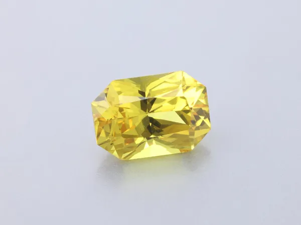 1.3ct Yellow Sapphire, Emerald Cut gemstone