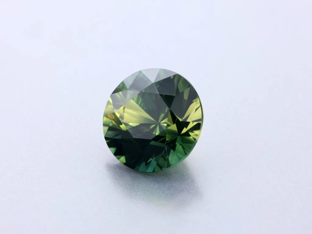 1.24ct Parti Sapphire, Round gemstone