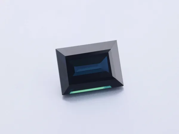 1.96ct Blue Sapphire, Baguette cut gemstone