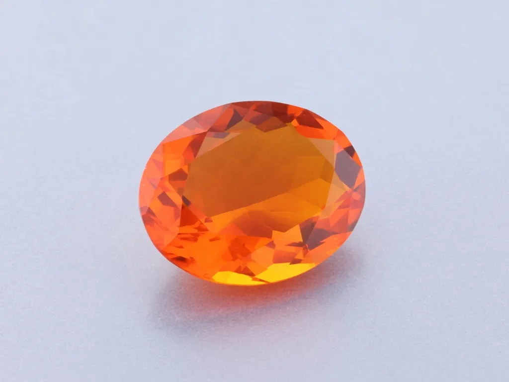 1.55ct Orange Opal, Oval gemstone