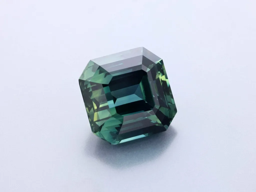 4.07ct Parti Sapphire, Emerald Cut gemstone