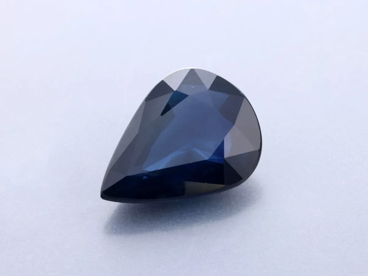 1.57ct Blue Sapphire, Pear Shape gemstone