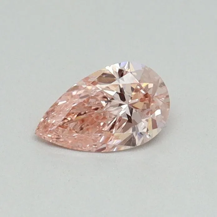0.30ct PEAR Fancy Intense Pink VS2 Coloured Lab diamond