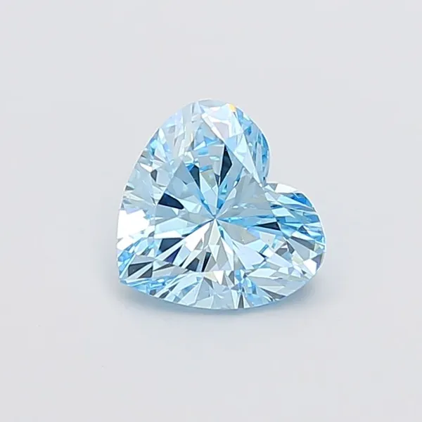 1.5ct HEART Fancy Vivid Blue VS1 Coloured Lab diamond