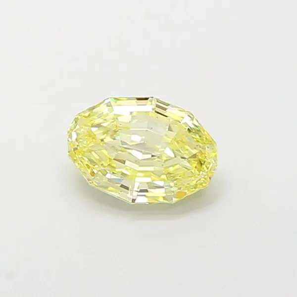 1.04ct OVAL Fancy Yellow VS2 Coloured Lab diamond