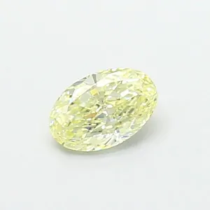 0.55ct OVAL Fancy Light Yellow VVS2 Coloured Lab diamond