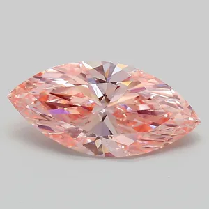 3ct MARQUISE Fancy Vivid Pink VS2 Coloured Lab diamond