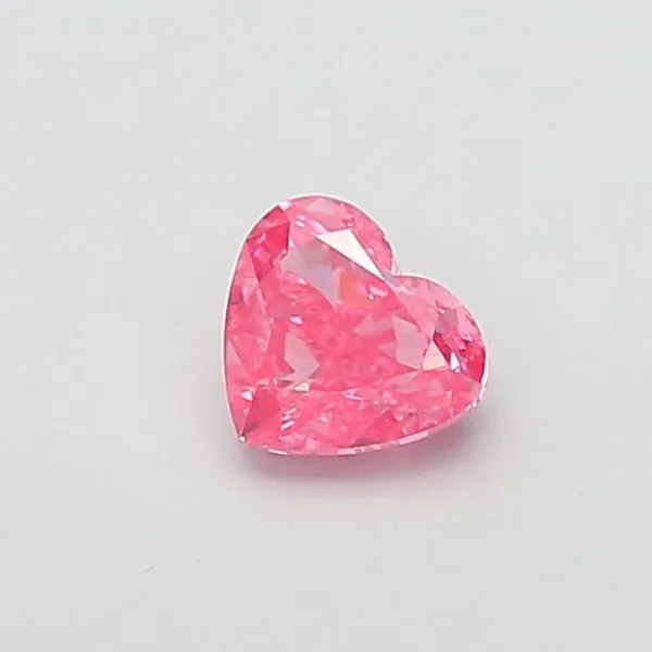 1.02ct HEART Fancy Vivid Pink VS1 Coloured Lab diamond